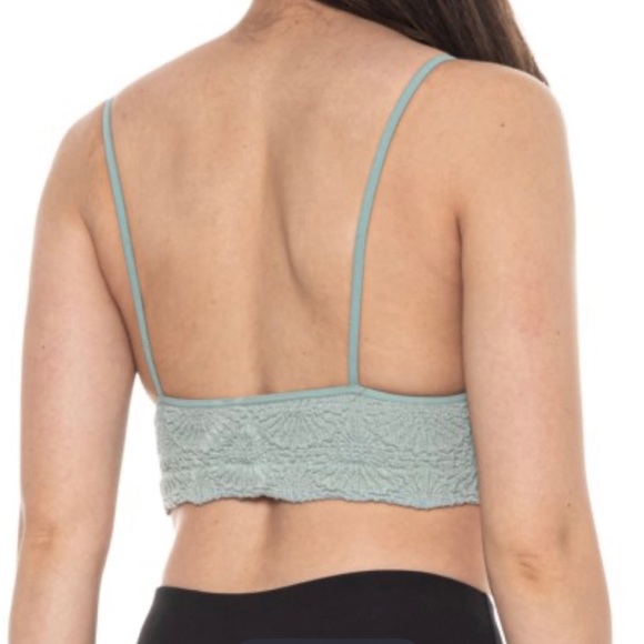 Free People What’s The Scoop Floral Bralette in Mermaids Tale Size XS/S NWOT - Picture 3 of 10